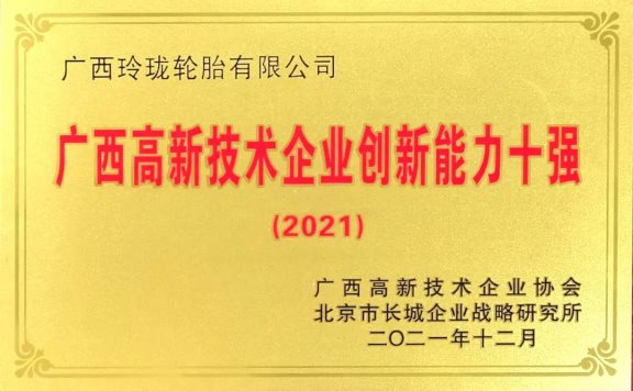 “2021年廣西創(chuàng)新能力十強(qiáng)” “2021年廣西創(chuàng)新能力十強(qiáng)”