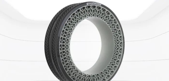 韓泰輪胎名為 i-Flex 的無(wú)沖氣概念輪胎 韓泰輪胎名為 i-Flex 的無(wú)沖氣概念輪胎