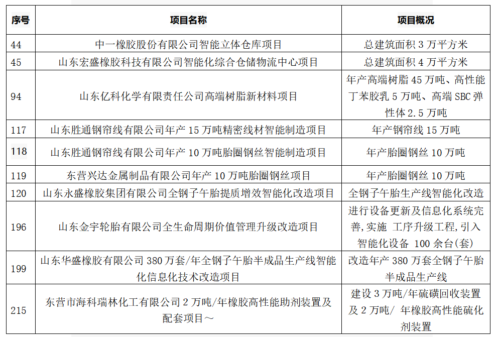 5個(gè)輪胎項(xiàng)目，入選重點(diǎn)名單！