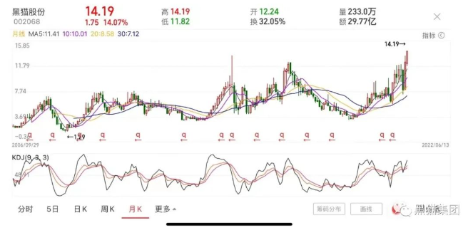 市值破百億！黑貓股份股價(jià)創(chuàng)下歷史新高