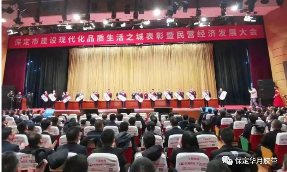 助力現(xiàn)代品質(zhì)生活之城建設(shè)，華月膠帶獲評(píng)保定市“優(yōu)秀民營(yíng)企業(yè)”