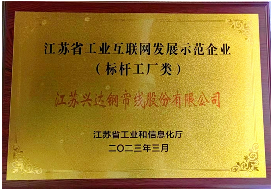 江蘇興達榮獲“2023年度江蘇省工業(yè)互聯(lián)網(wǎng)標桿工廠”稱號，為該公司的數(shù)字化轉(zhuǎn)型之路奠定了堅實基礎。未來，江蘇興達表示將進一步整合先進技術，推動行業(yè)智能化生產(chǎn)水平的提升，為橡膠行業(yè)的智能制造和綠色制造作出更大貢獻。