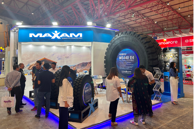 印度尼西亞雅加達(dá)礦業(yè)展覽會(huì)(MINING INDONESIA)隆重舉行，吸引了來(lái)自中國(guó)、俄羅斯、越南、迪拜、日本、韓國(guó)、馬來(lái)西亞、孟加拉等國(guó)家的多家特種輪胎企業(yè)前來(lái)參展。賽輪集團(tuán)旗下特種輪胎品牌邁馳在此次展會(huì)上嶄露頭角。